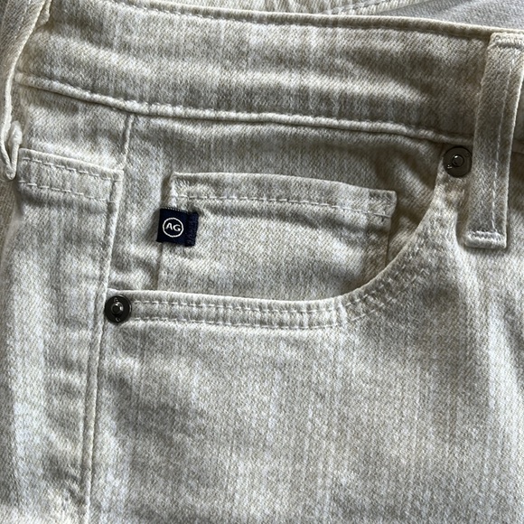 Ag Adriano Goldschmied Absolute Leggings Extreme Skinny Jeans Cream Beige 27R - Picture 10 of 13